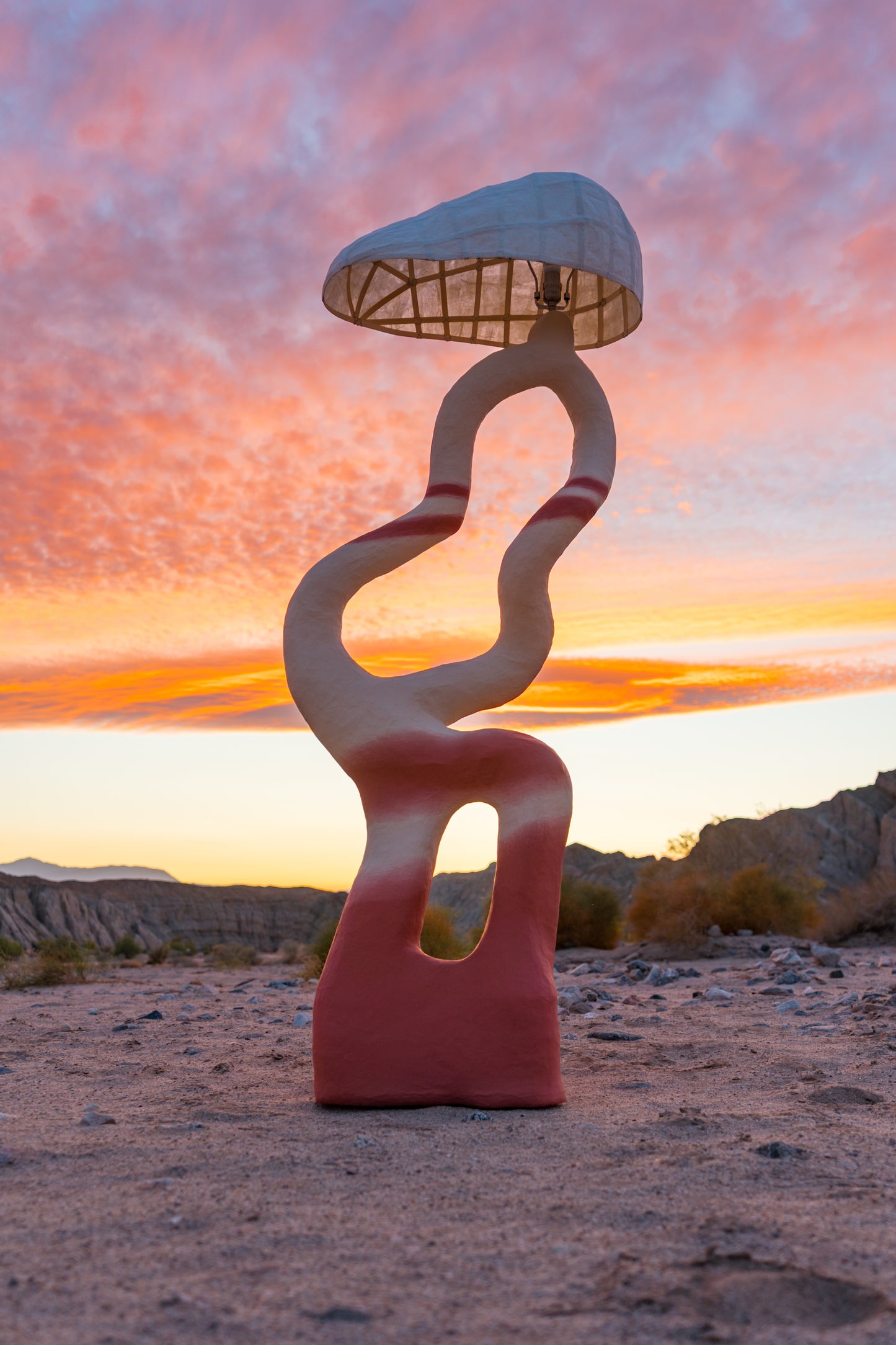 Red Desert Floor Lamp