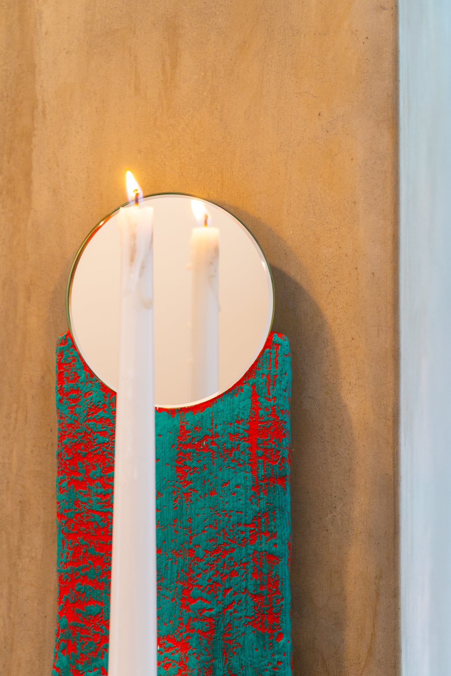 Flame Frame Candle Sconce