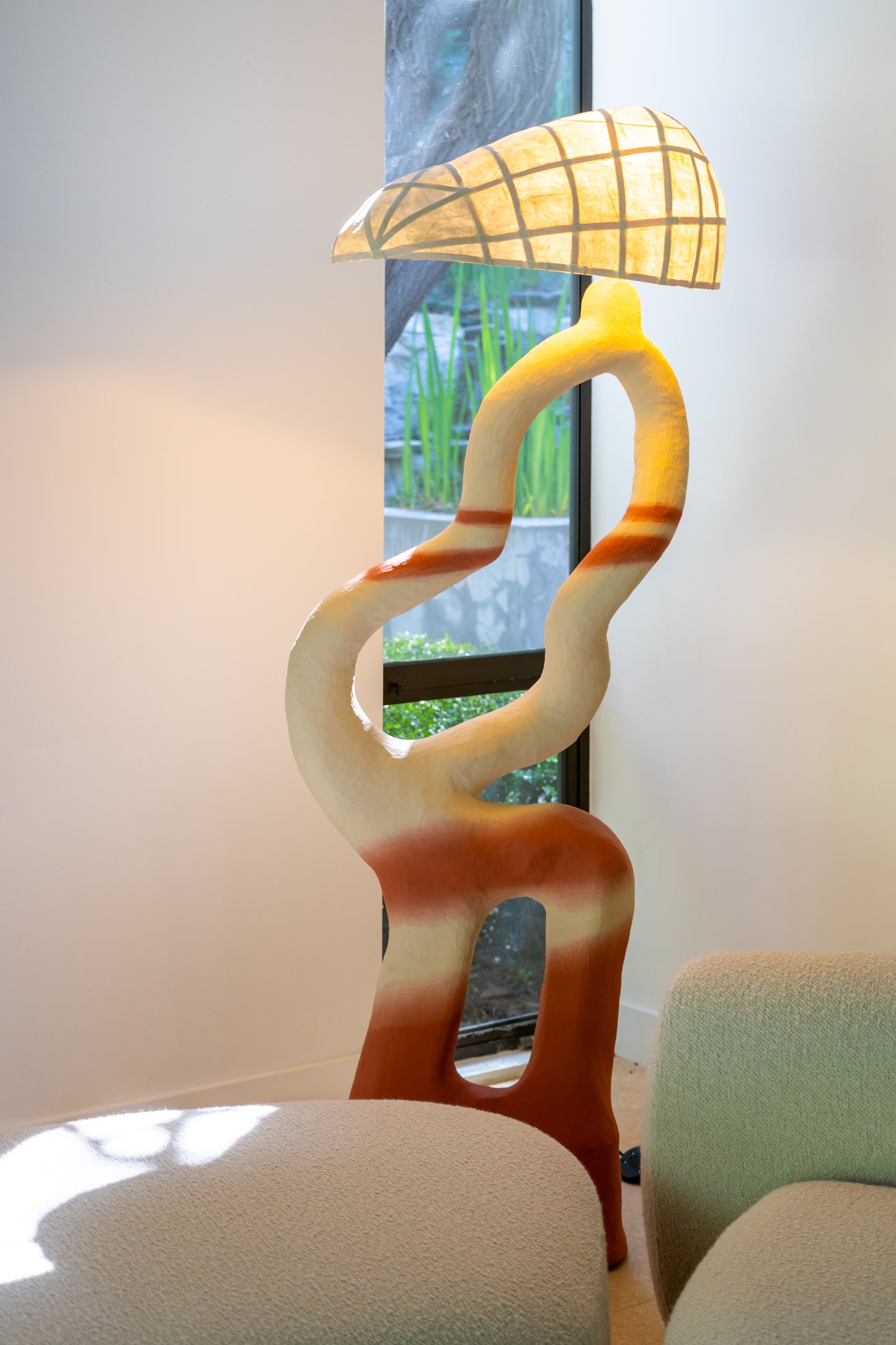 Red Desert Floor Lamp