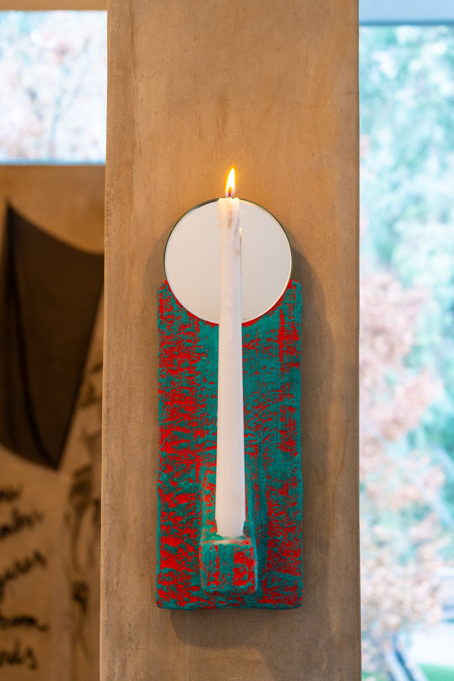 Flame Frame Candle Sconce