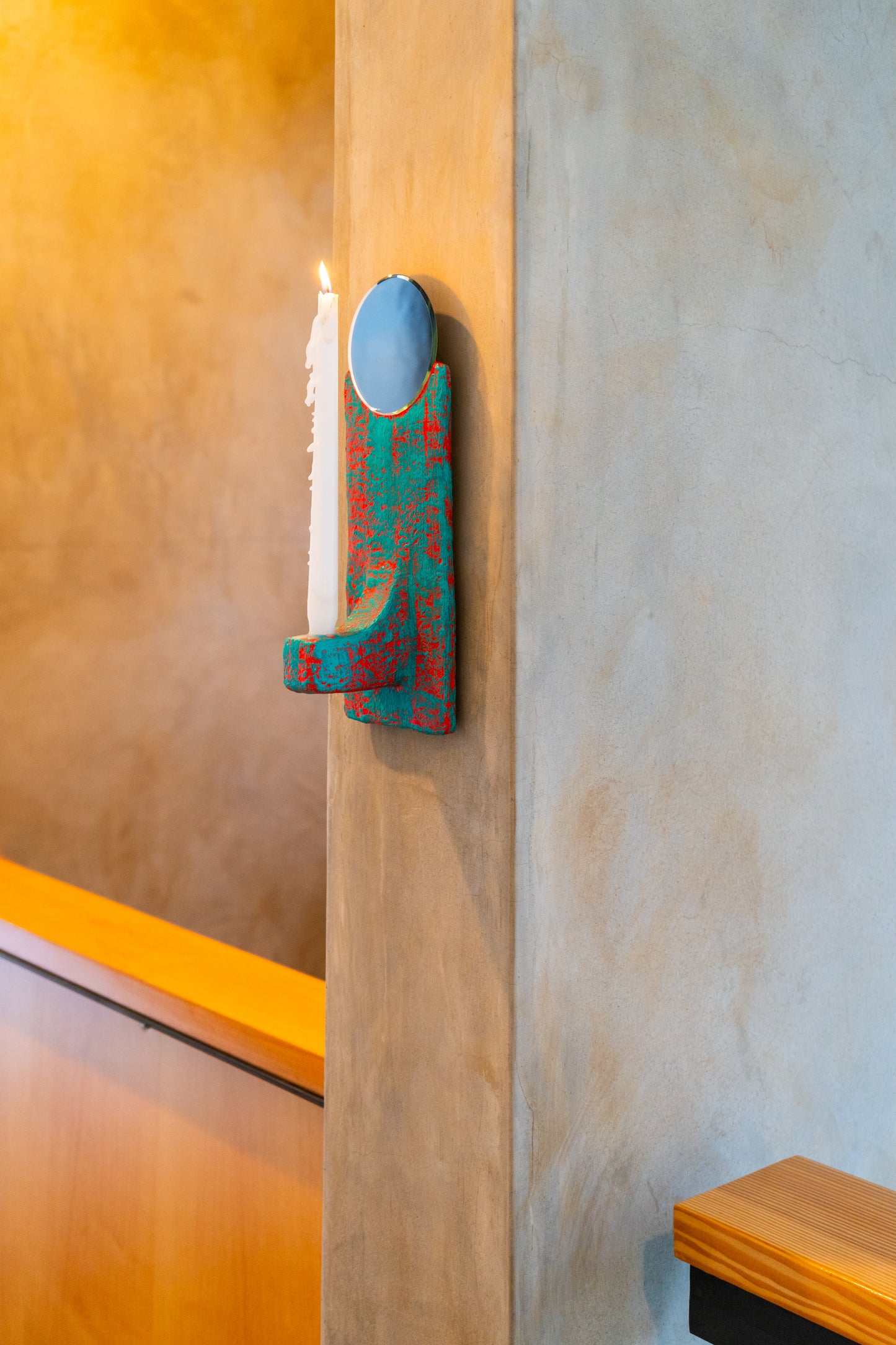 Flame Frame Candle Sconce