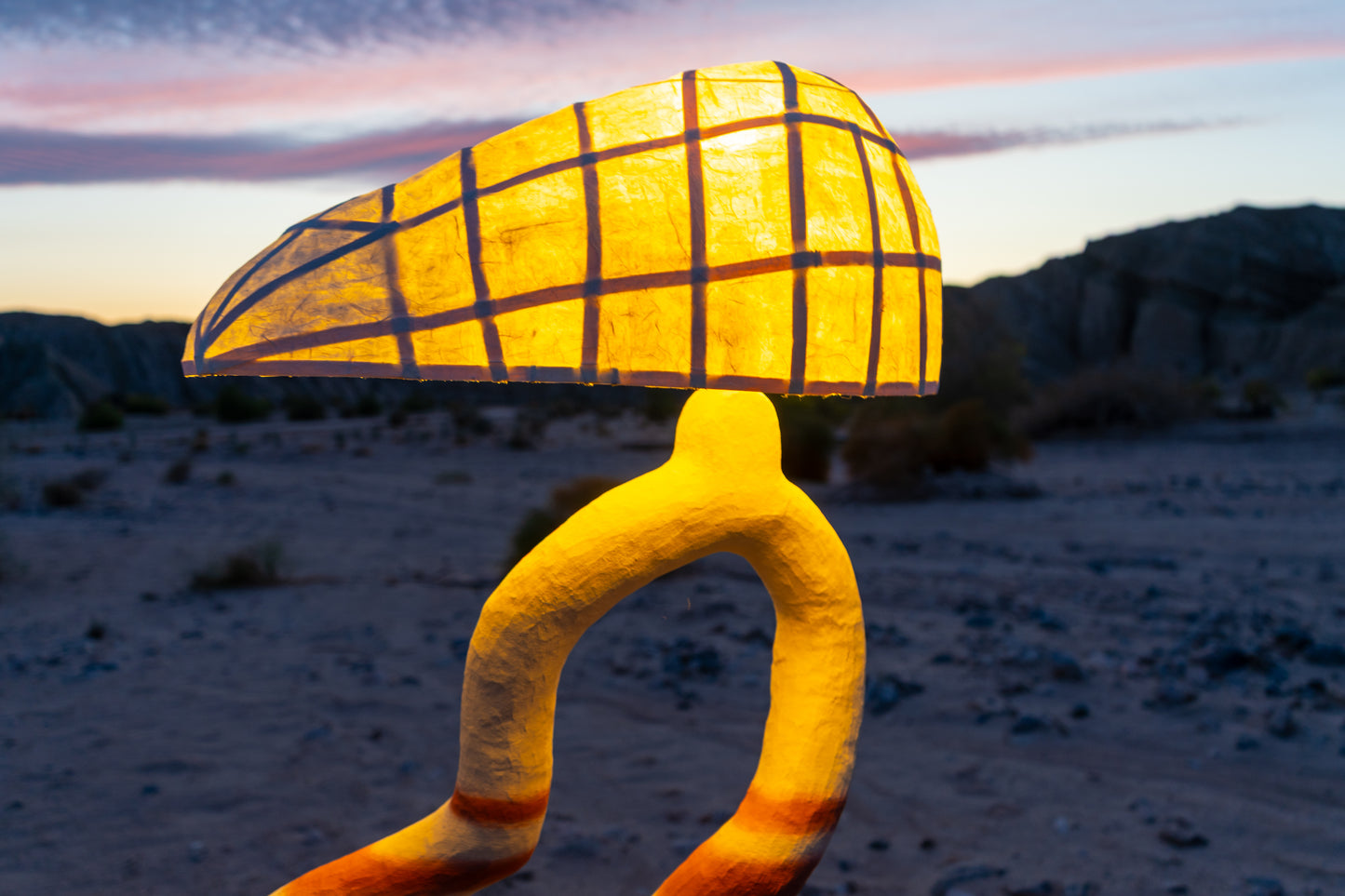 Red Desert Floor Lamp