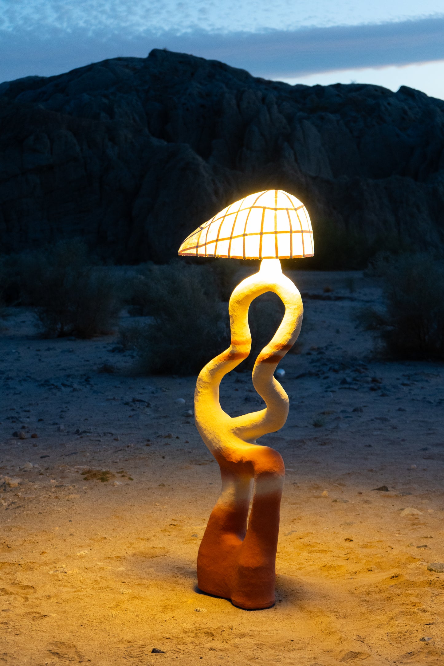 Red Desert Floor Lamp