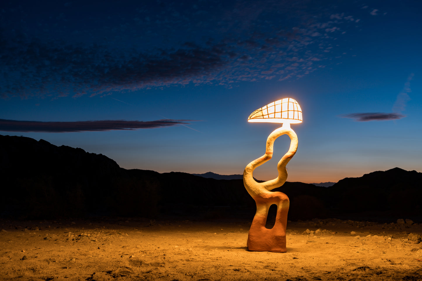 Red Desert Floor Lamp