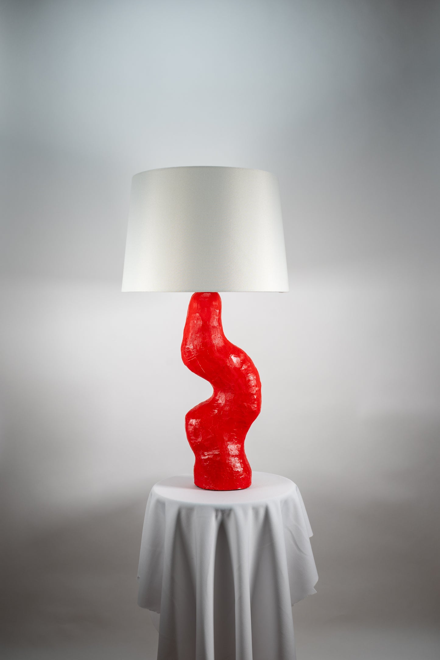 Scarlet Squiggle Lamp