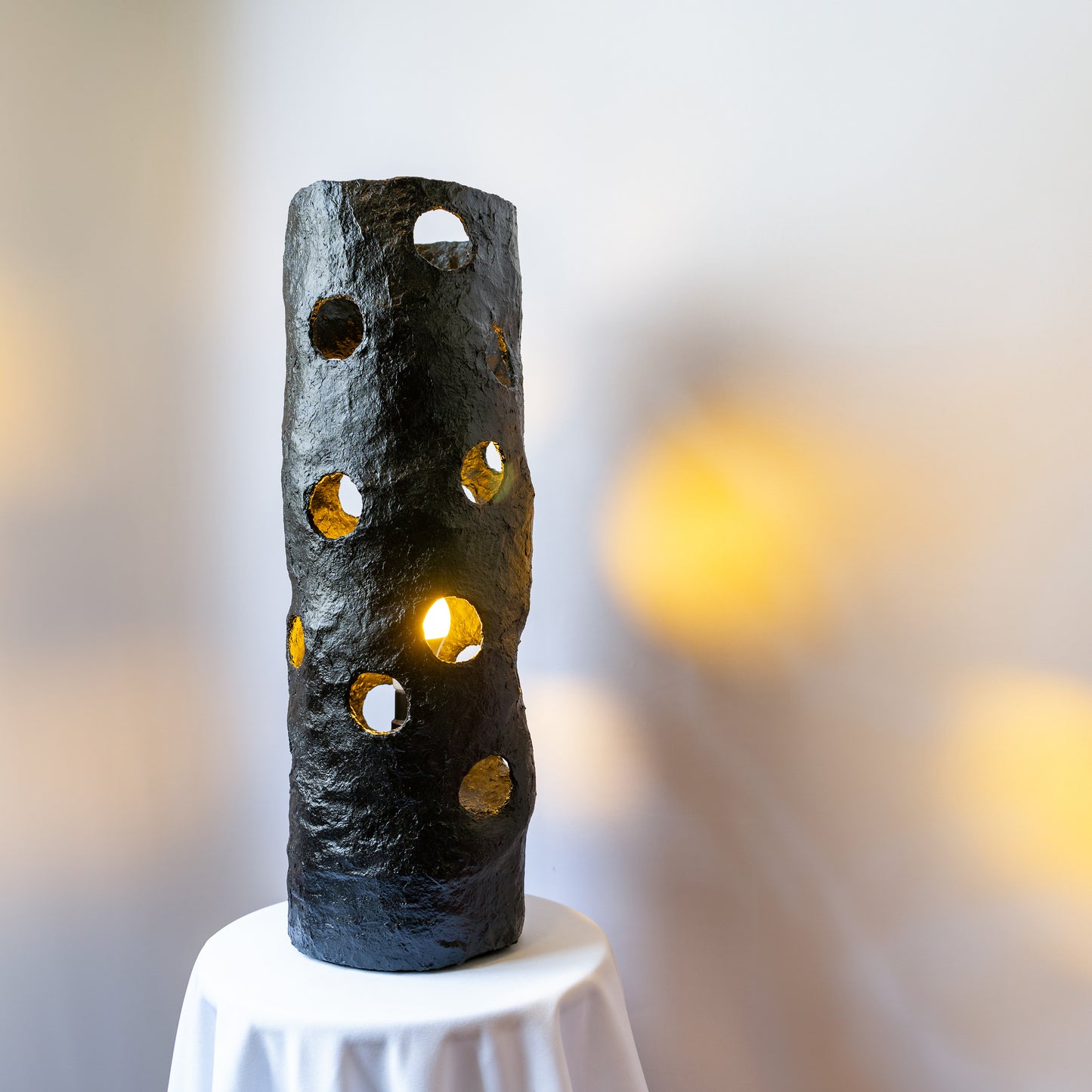 Swiss Cheese Tube Lamp