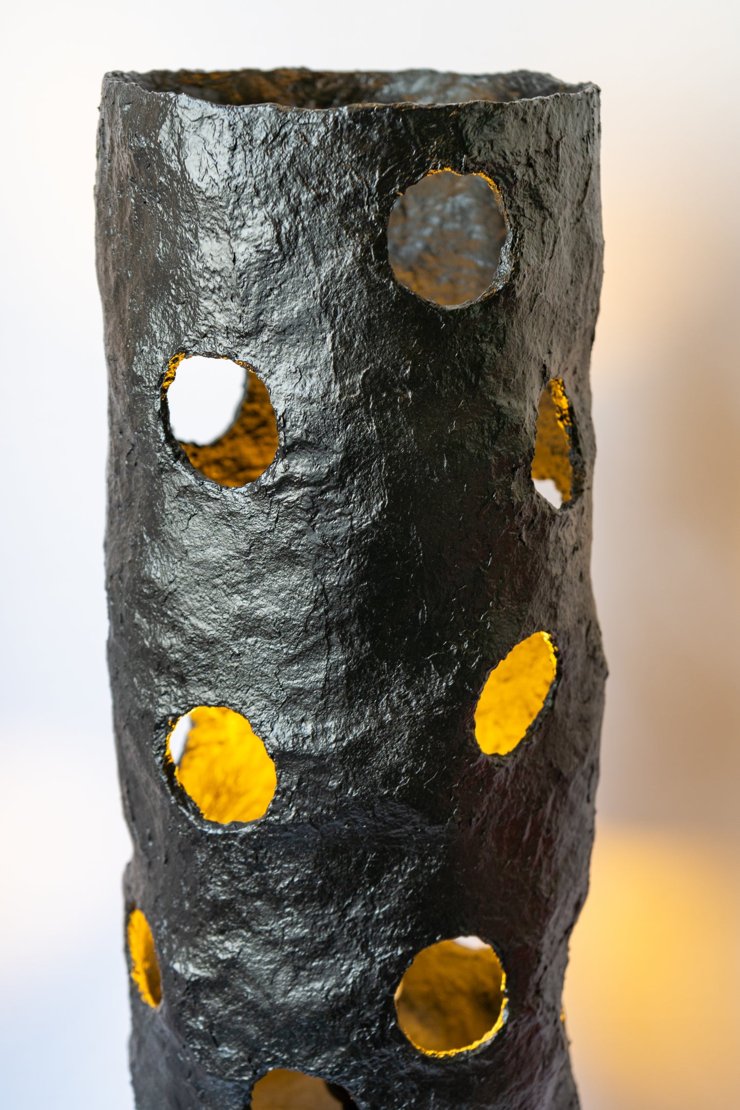 Swiss Cheese Tube Lamp