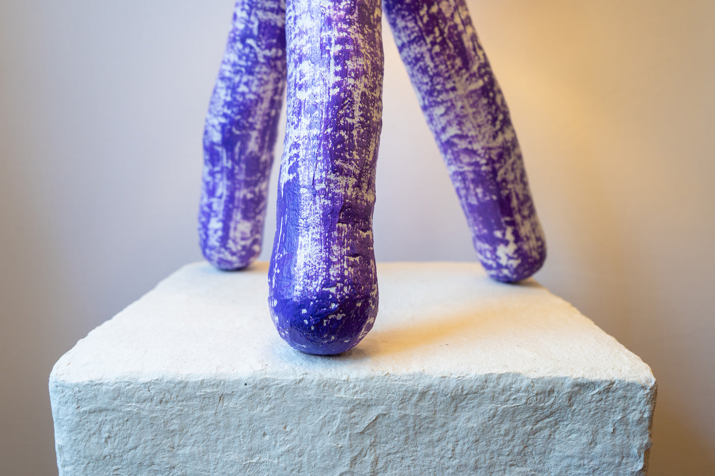 Purple Tripod Lamp