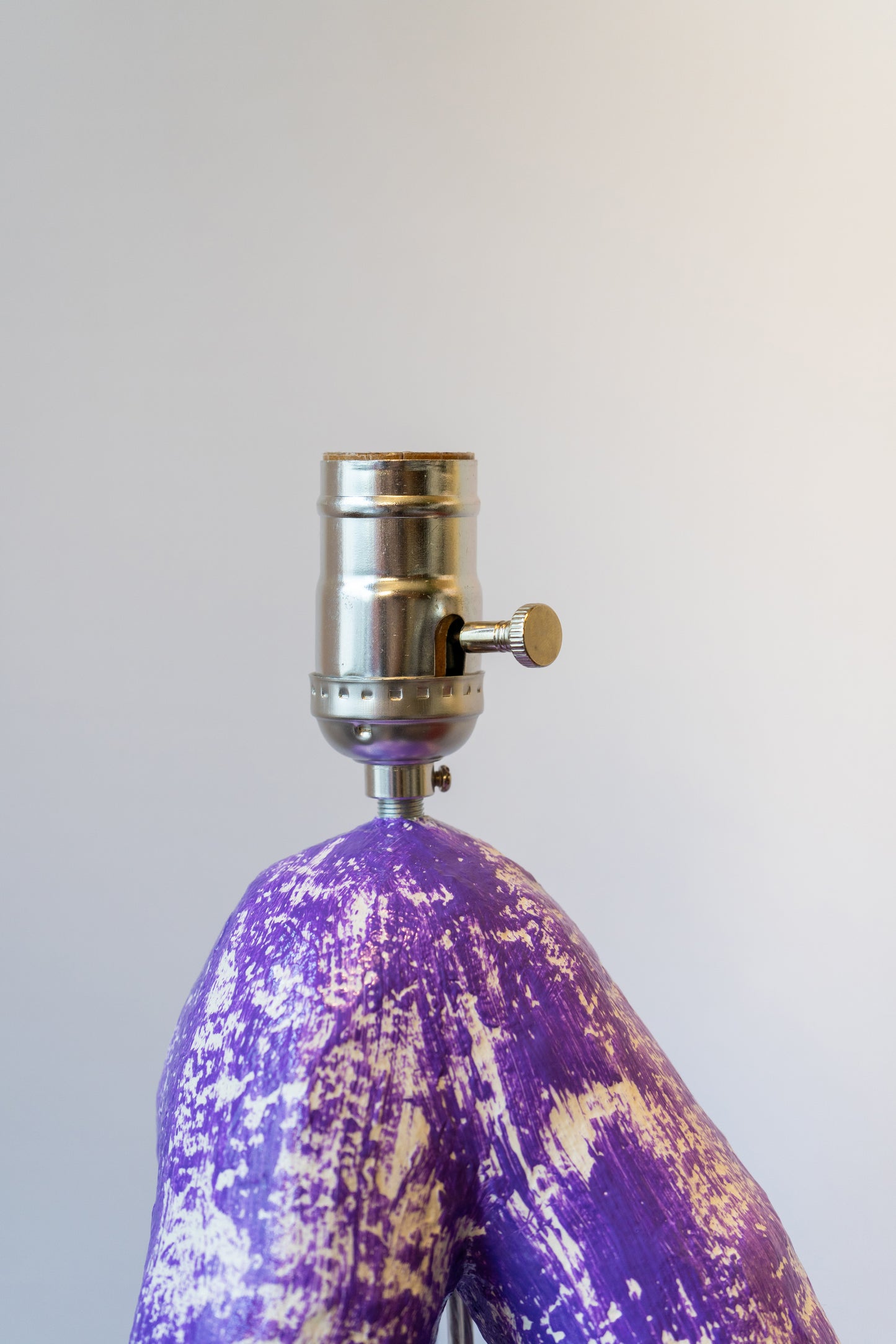 Purple Tripod Lamp