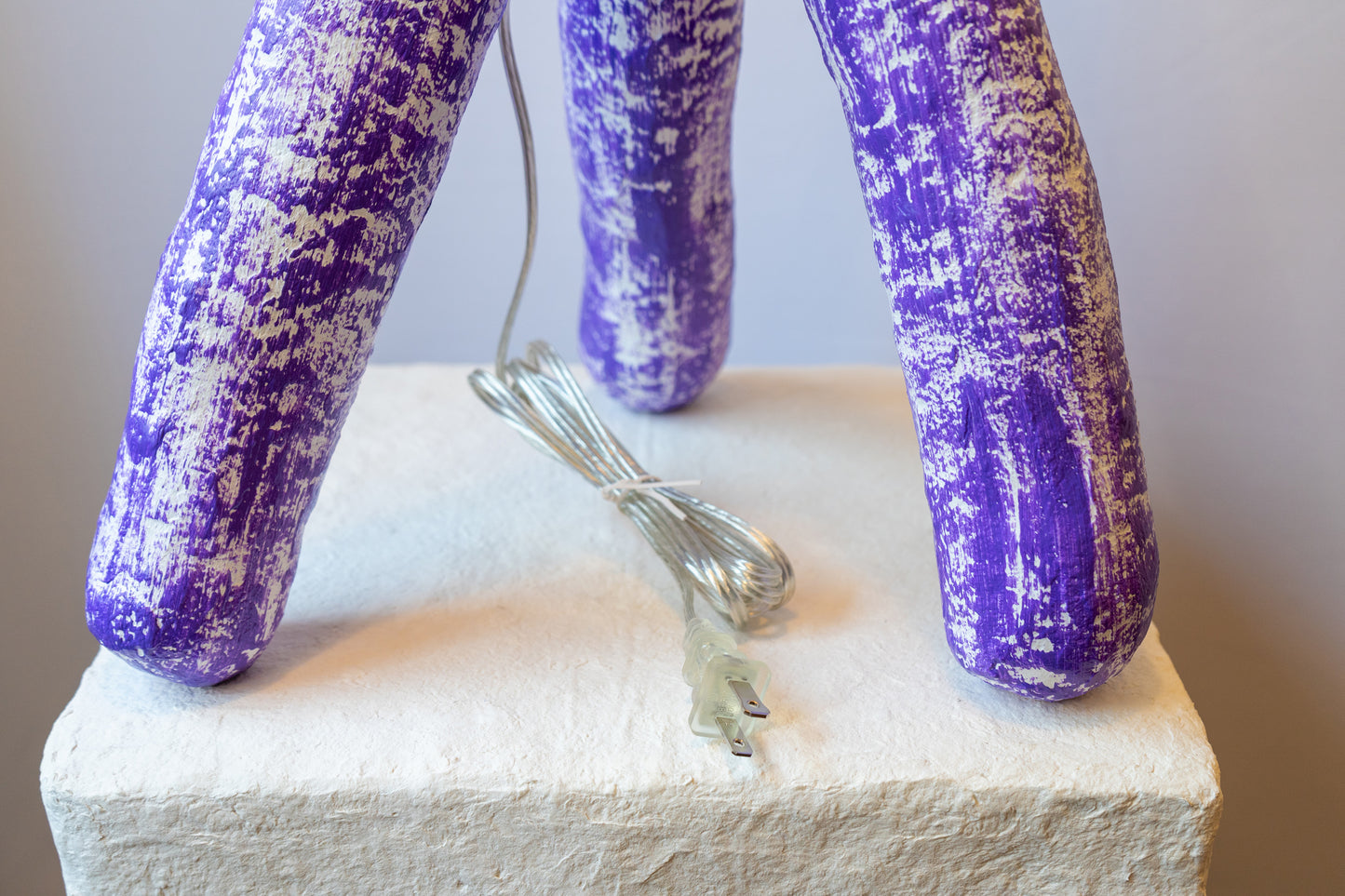 Purple Tripod Lamp