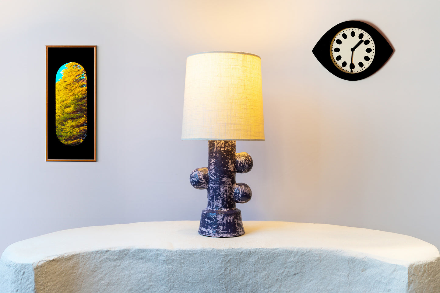 Lavender and Purple Three Bubble Lamp