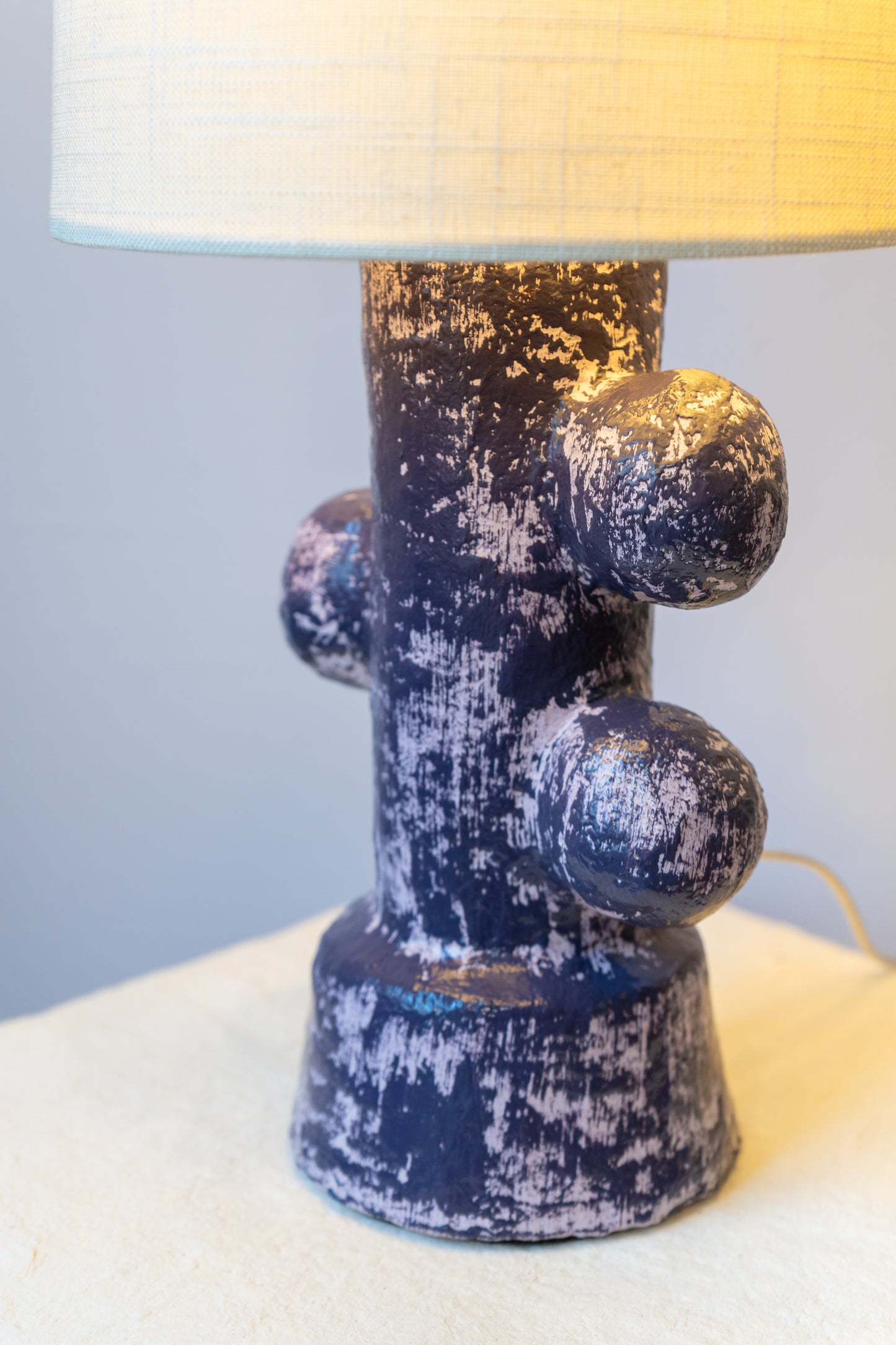 Lavender and Purple Three Bubble Lamp