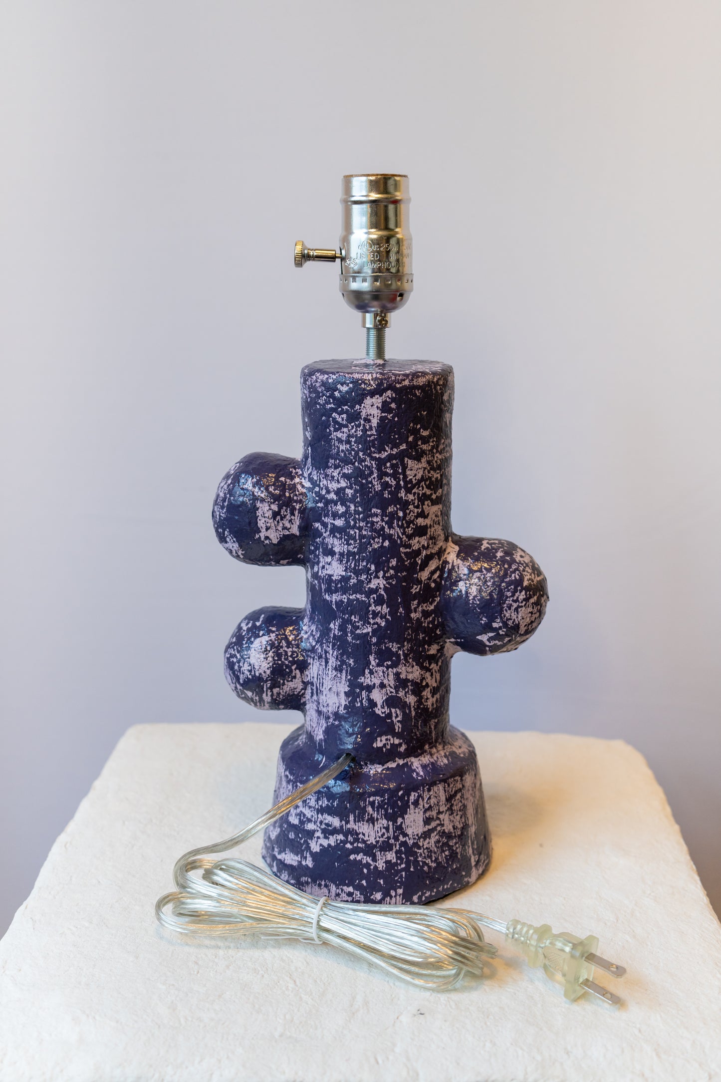 Lavender and Purple Three Bubble Lamp