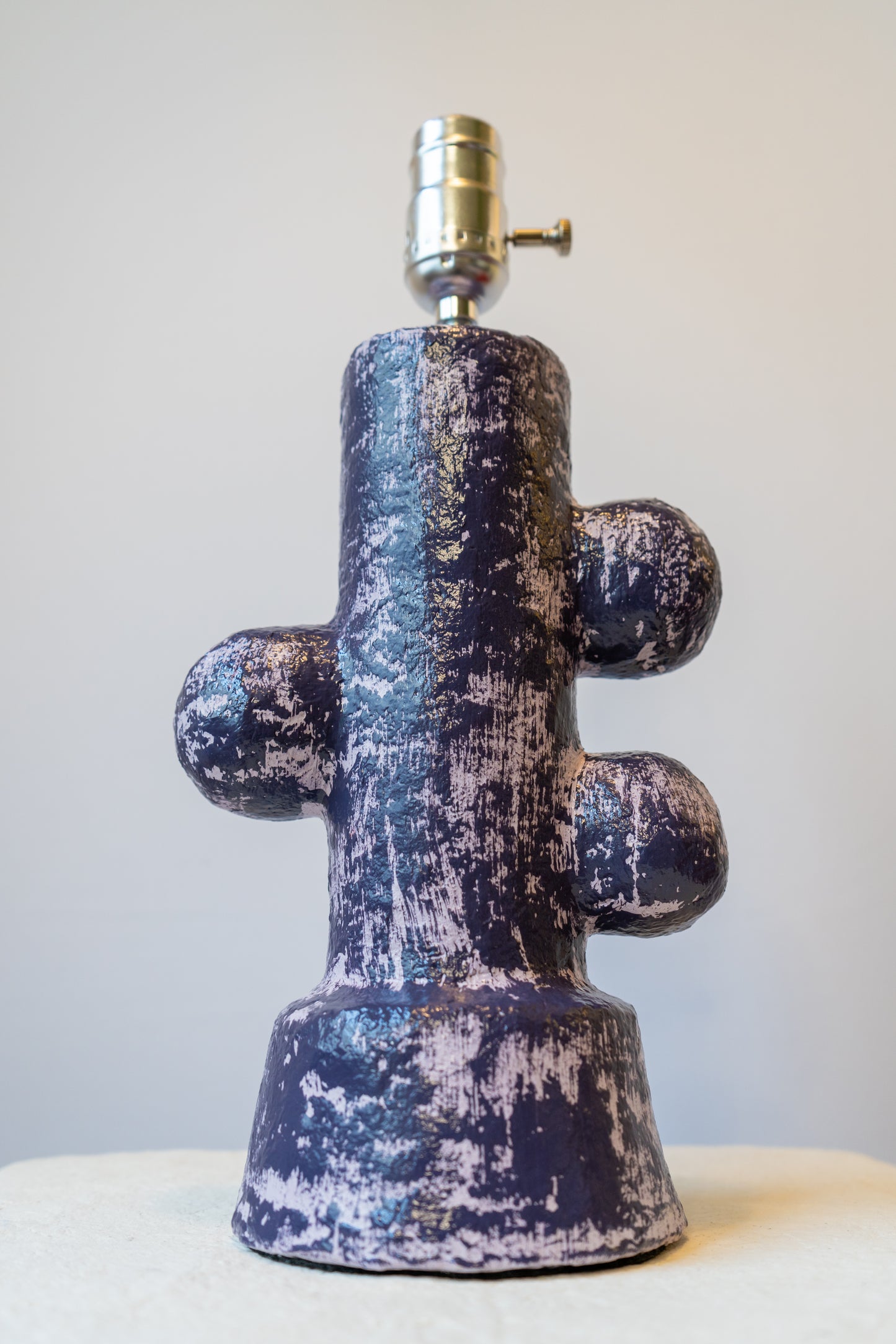 Lavender and Purple Three Bubble Lamp