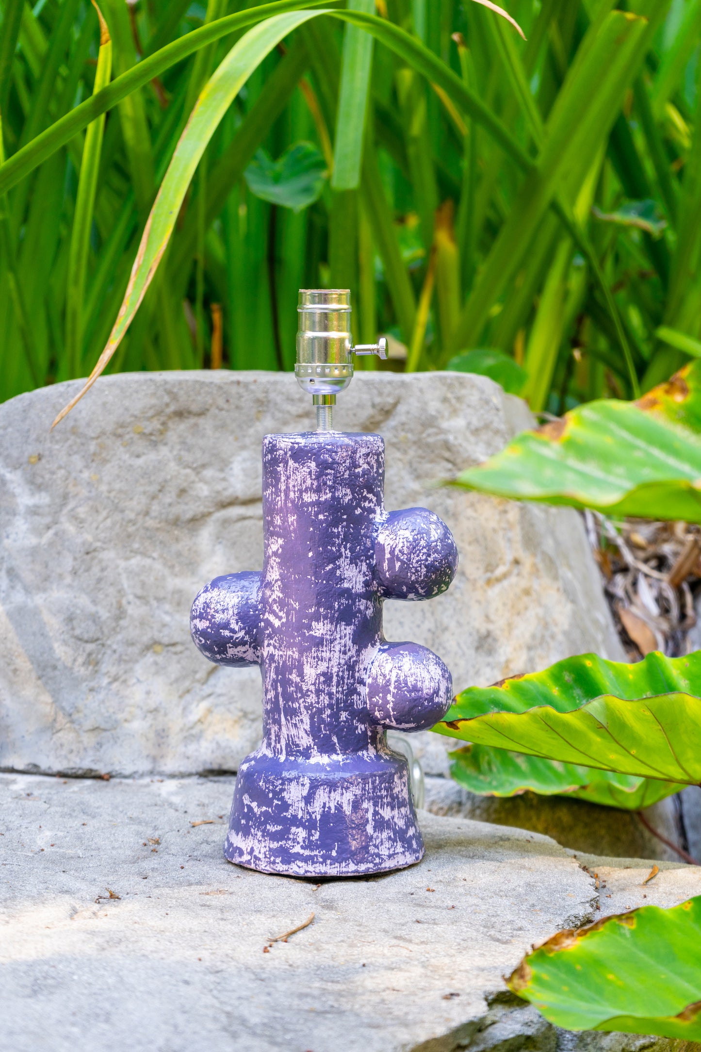 Lavender and Purple Three Bubble Lamp