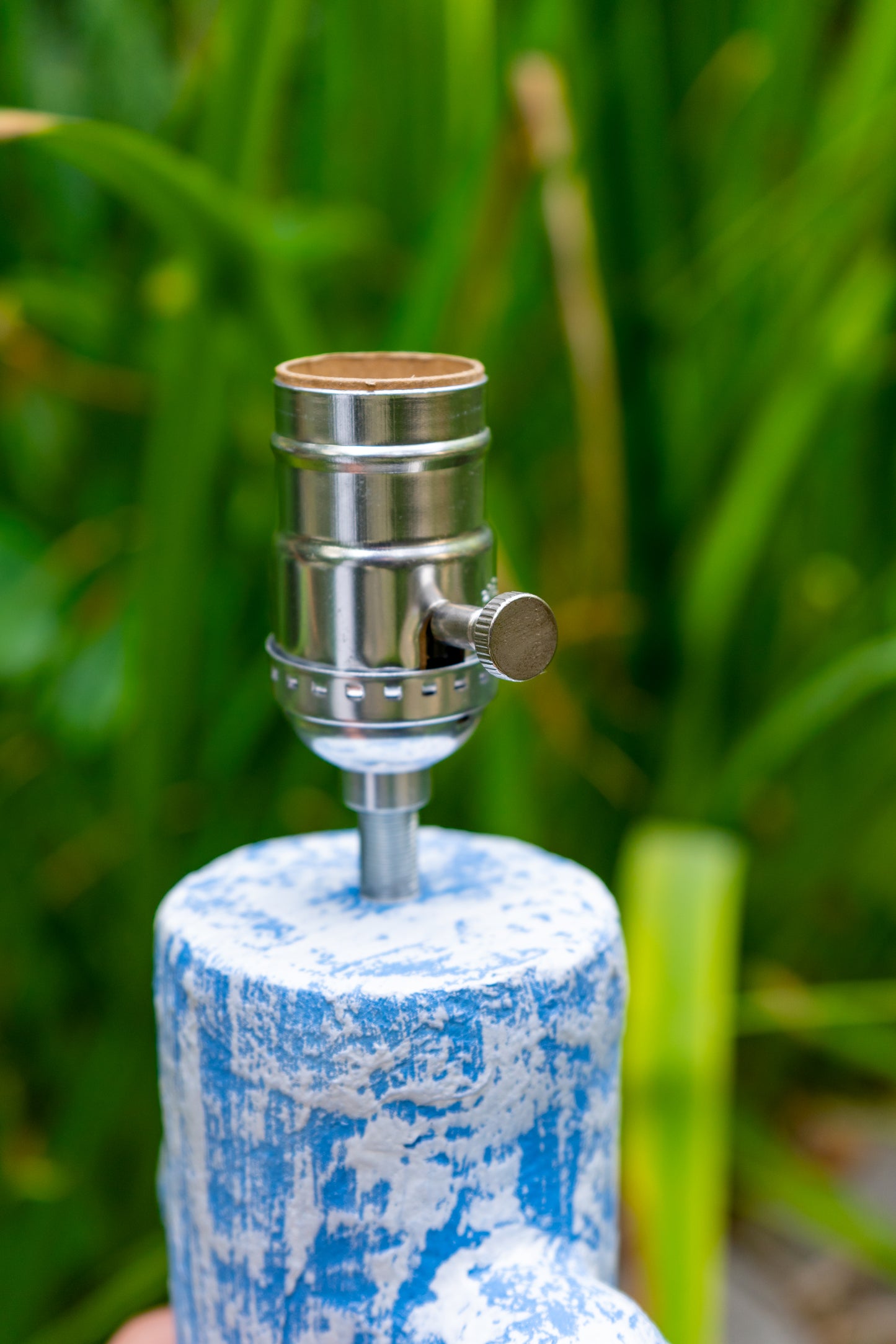 Blue and White Four Bubble Lamp