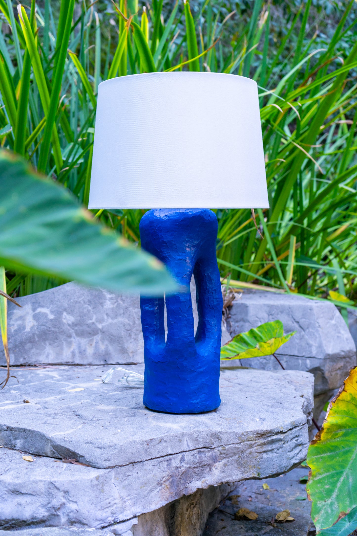 Cerulean Columns Lamp
