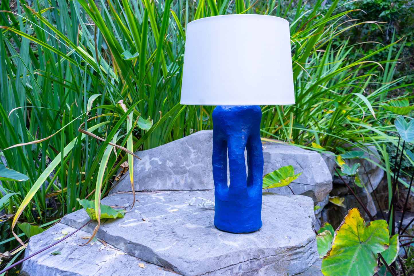 Cerulean Columns Lamp