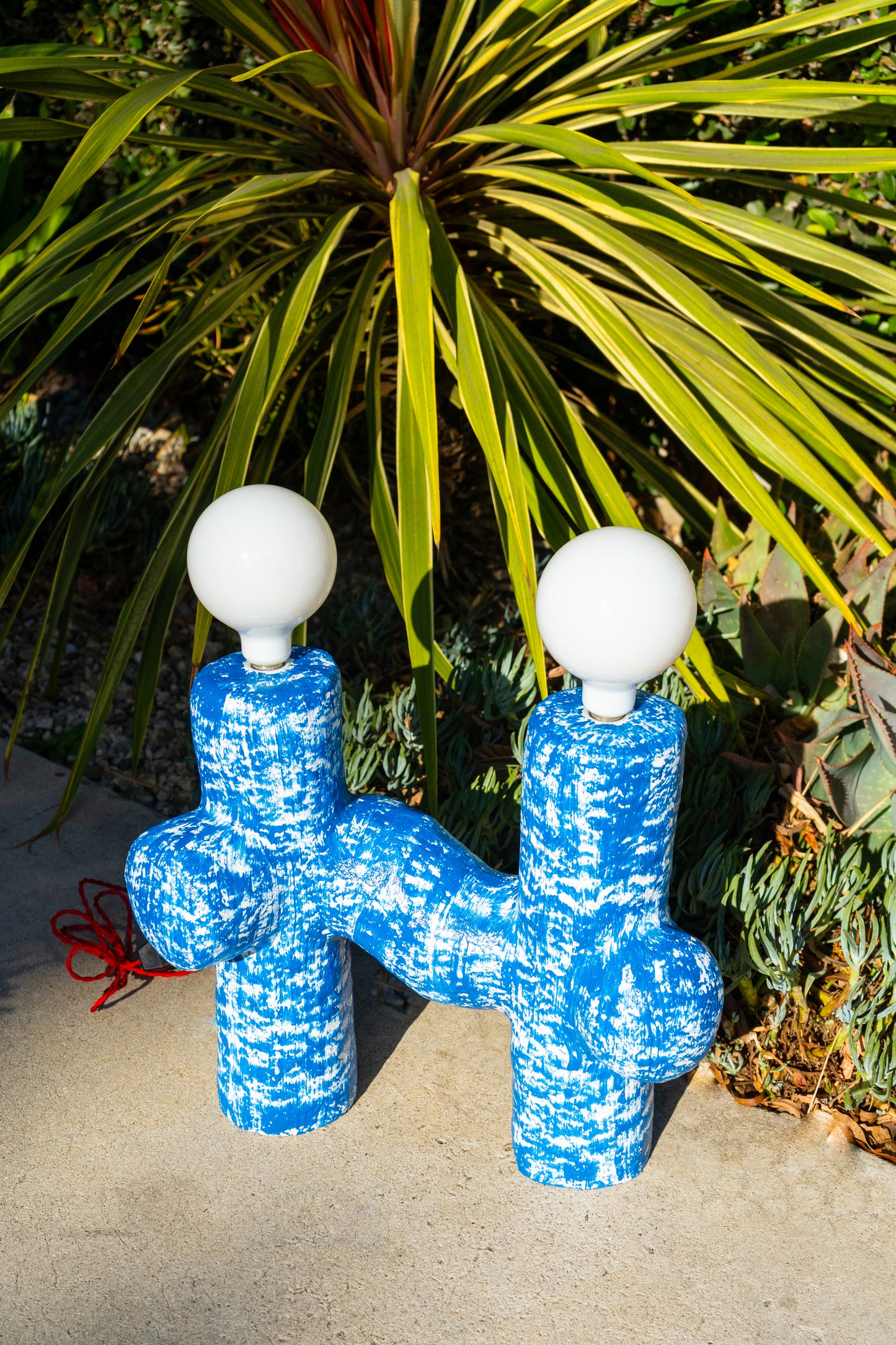 Cobalt Cross Lamp