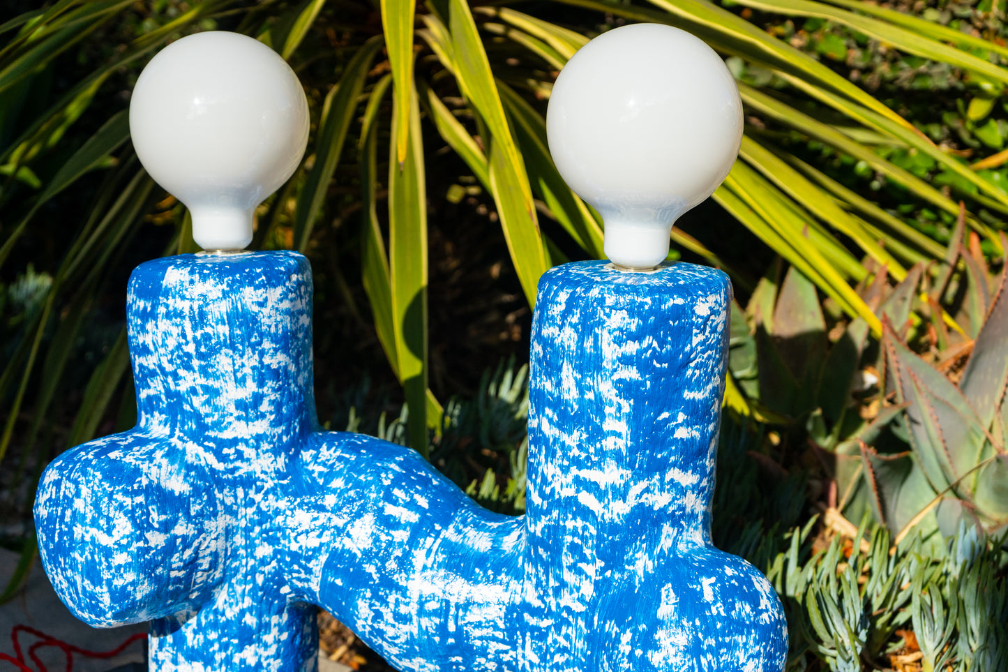 Cobalt Cross Lamp