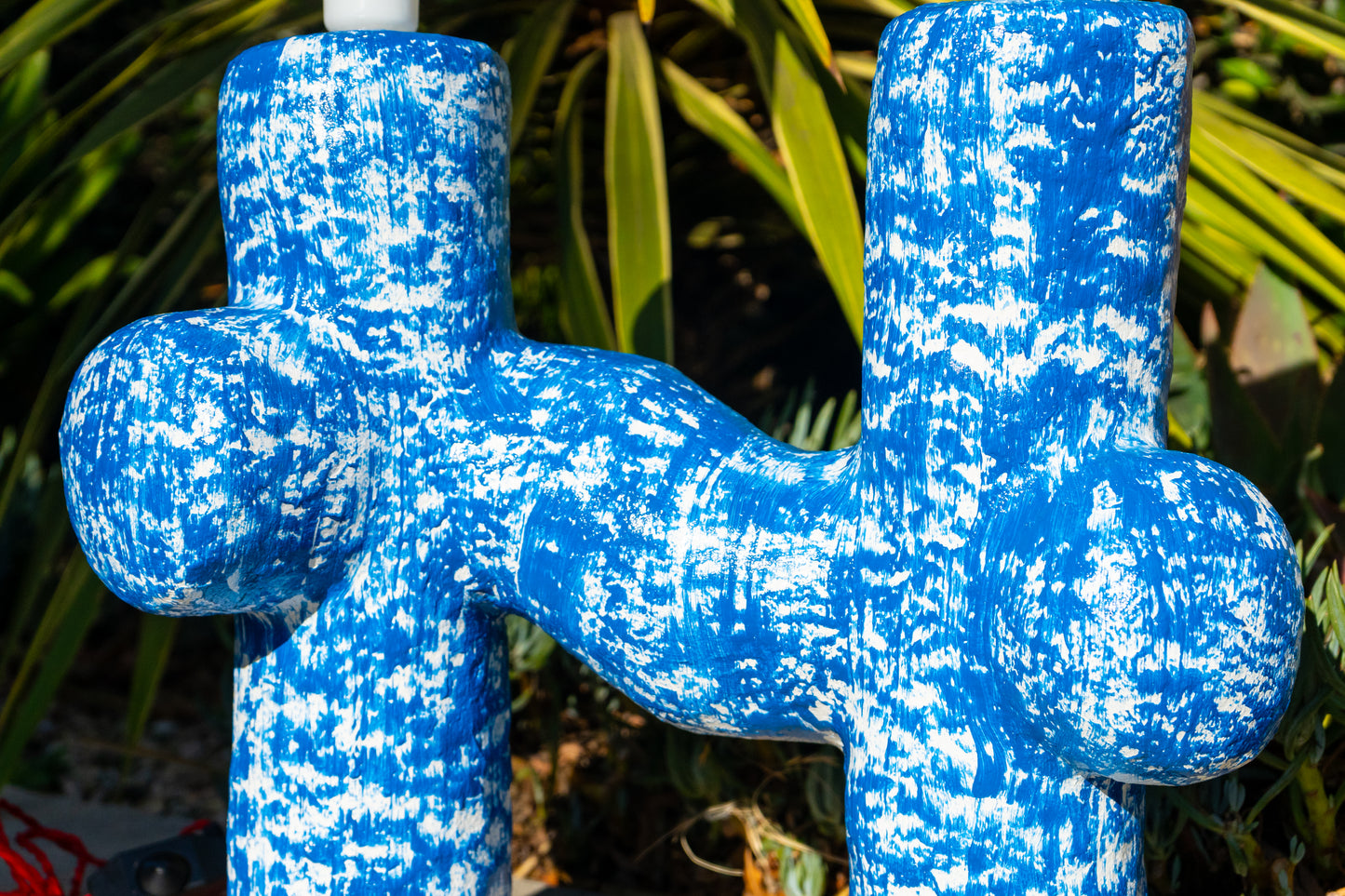 Cobalt Cross Lamp