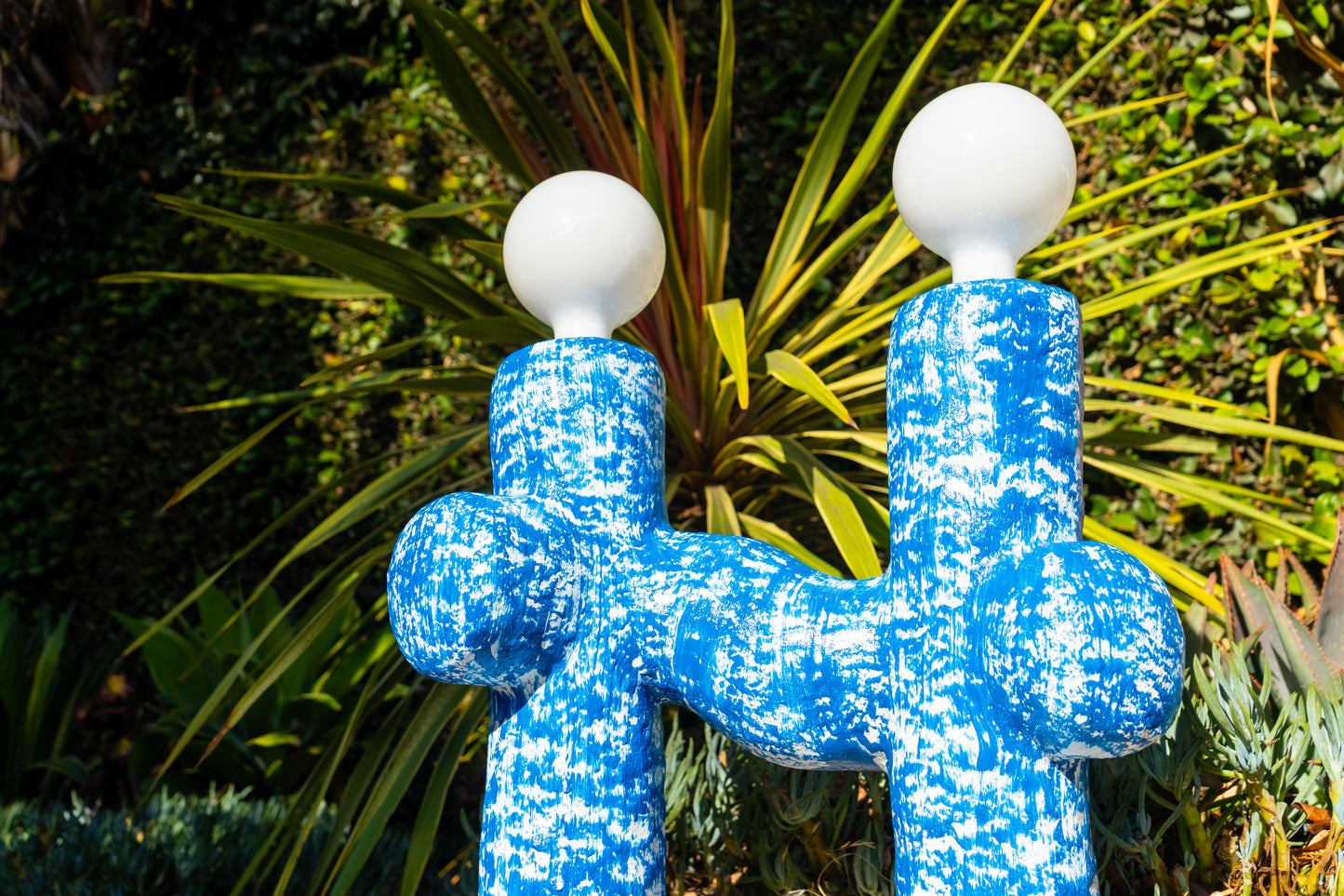 Cobalt Cross Lamp