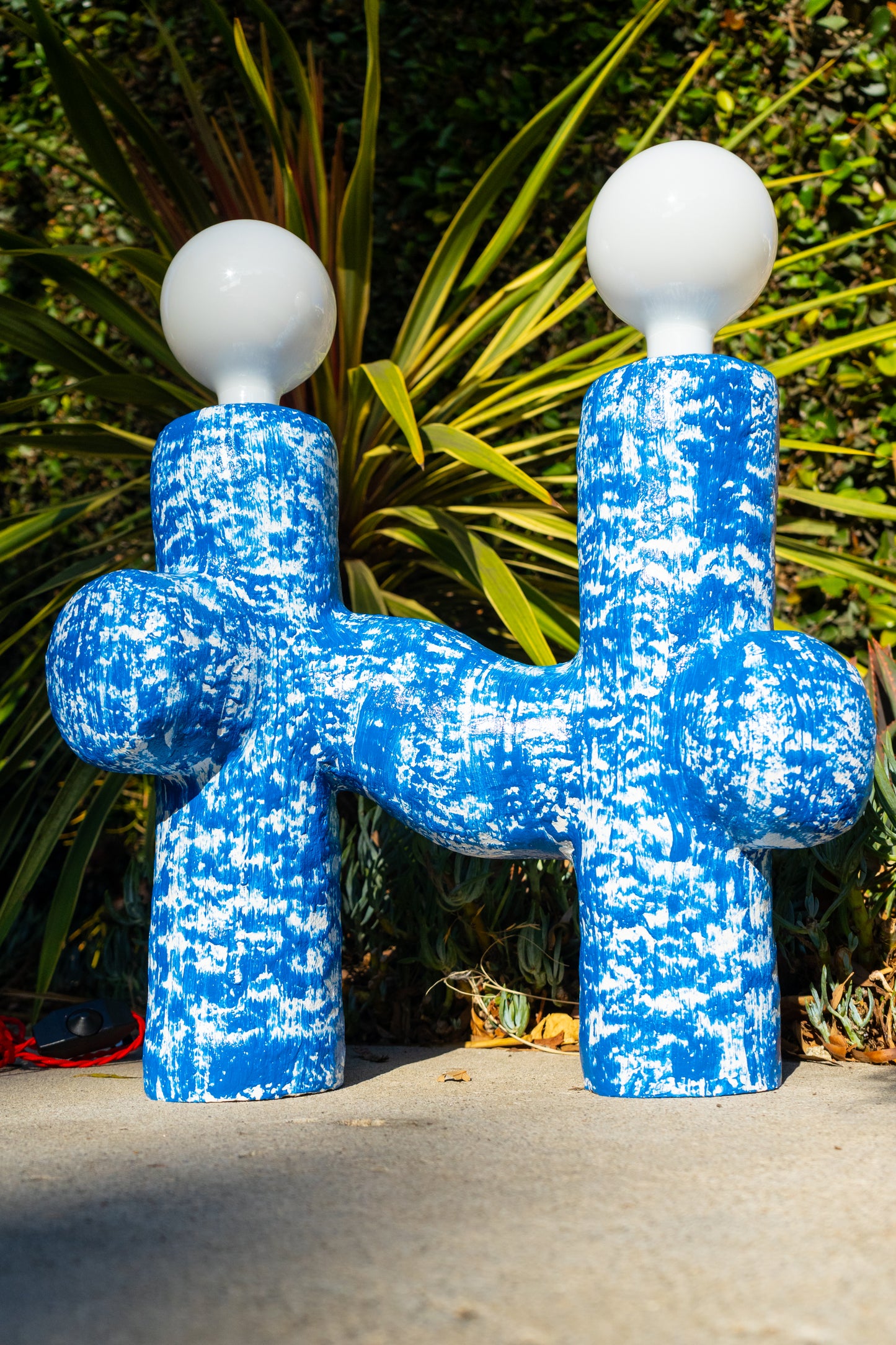Cobalt Cross Lamp