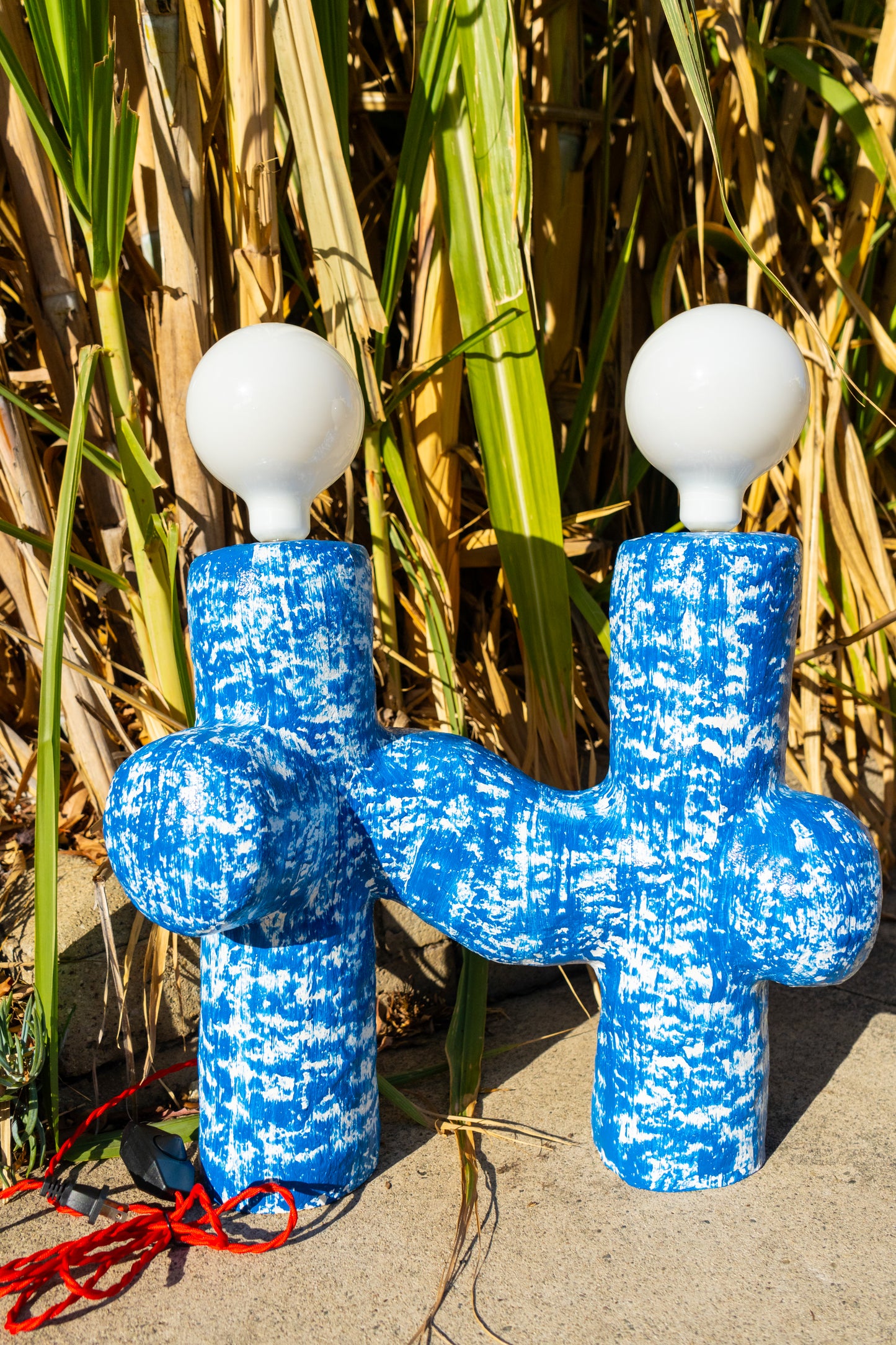 Cobalt Cross Lamp