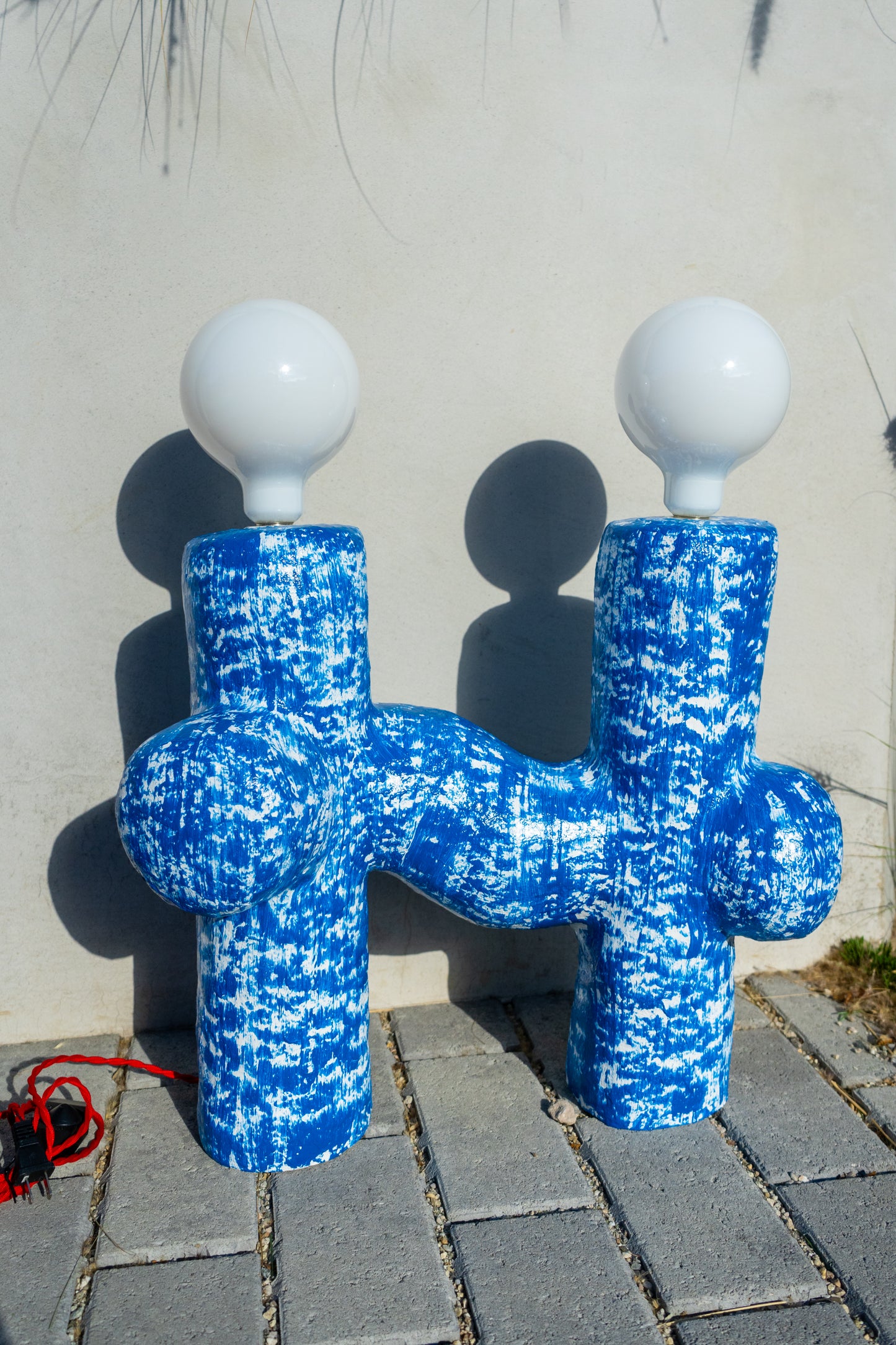 Cobalt Cross Lamp