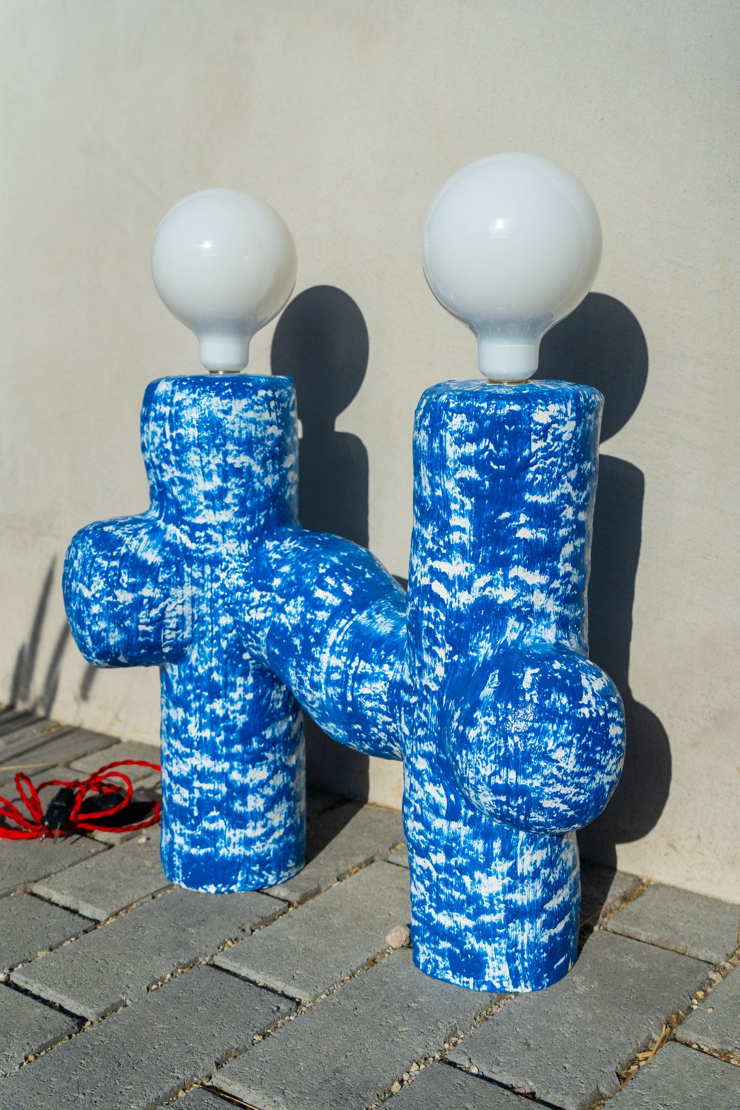 Cobalt Cross Lamp