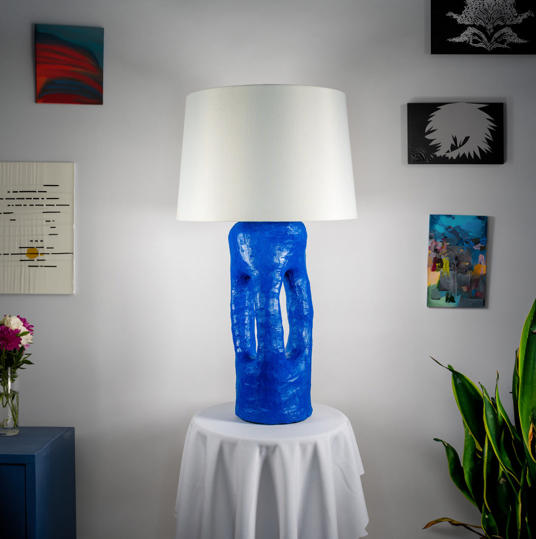 Cerulean Columns Lamp